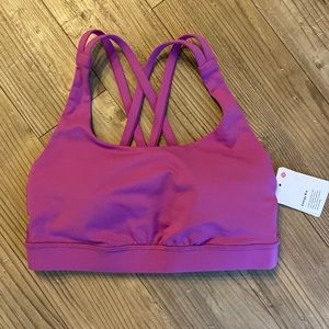 Lululemon BNWT Energy Bra Size 4 Vivid Plum